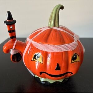 Johanna Parker Halloween Pumpkin Bowl with Spoon
